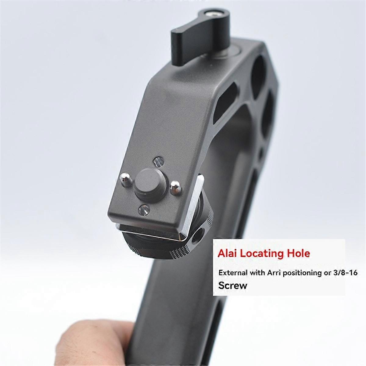 Camera Top Handle Hand Grip Handgrip Camera Cage Handle for Dslr Camera Cage Microphone Shoe Mount Silver