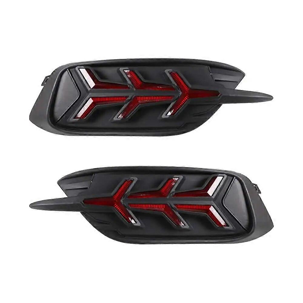 CSCSNL 2PCS For Honda Civic 2016 2017 2018 LED Reflector tail light Brake warning Lamp Rear signal Fog Lamp Bumper light