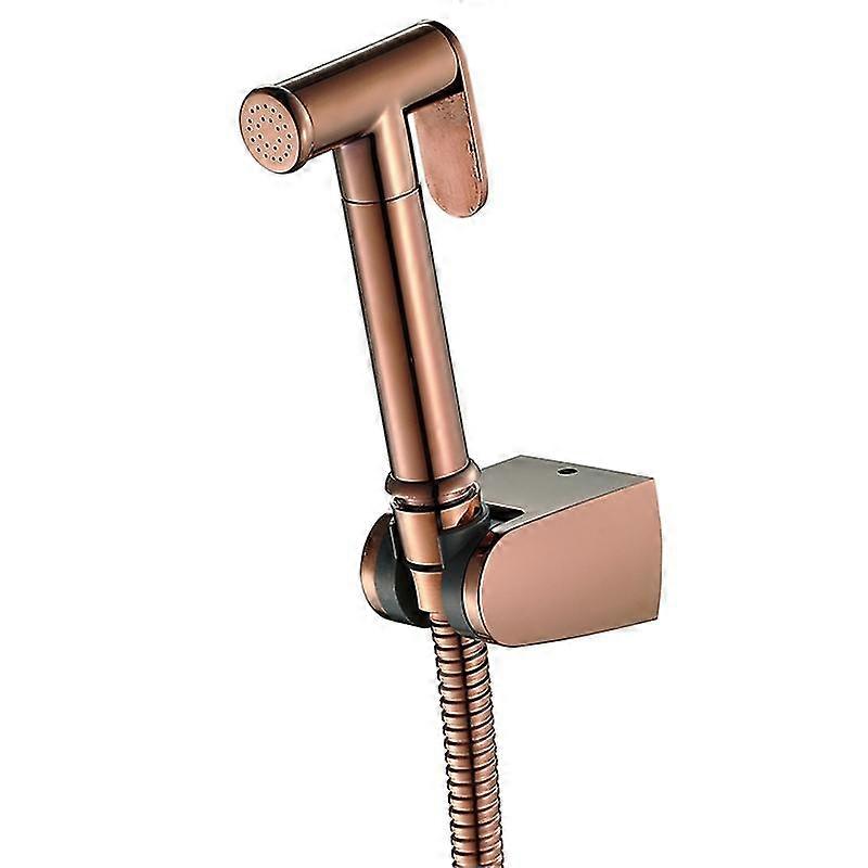 Rose Gold Hand Held Bidet Sprayer Stainless Steel Douche Kit, B