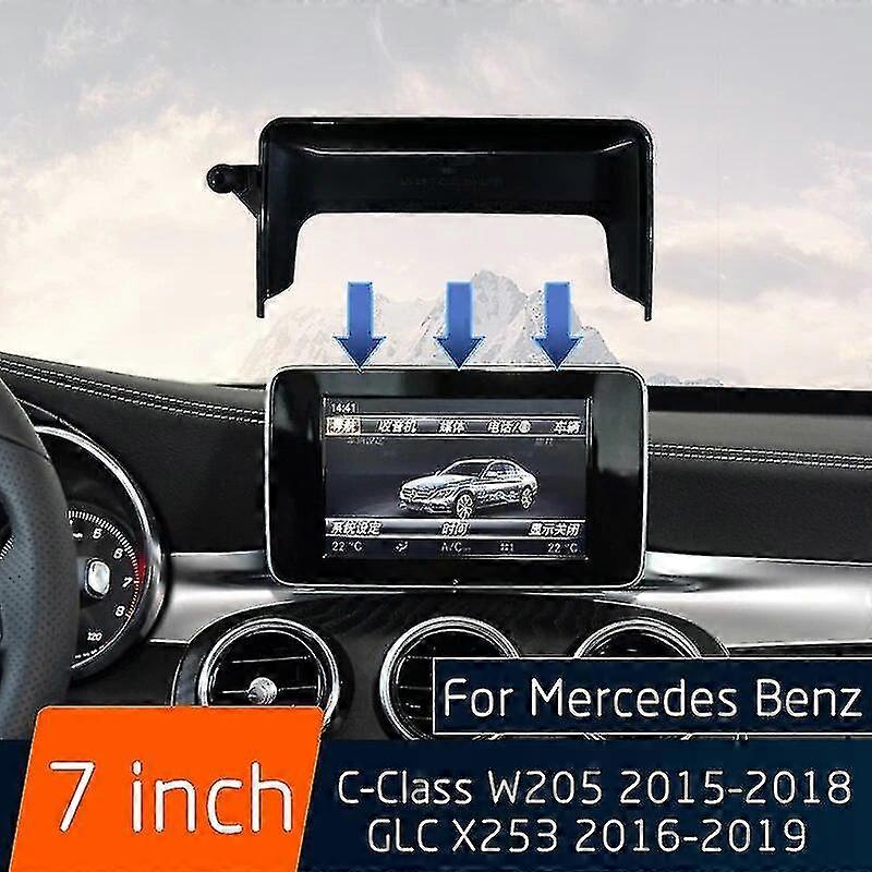 For Mercedes Benz C-Class W205 GLC X253 2015-2019 Car Wireless Charger Mobile Phone Holder 7 Inch Screen Fixed Fast Charging-hy