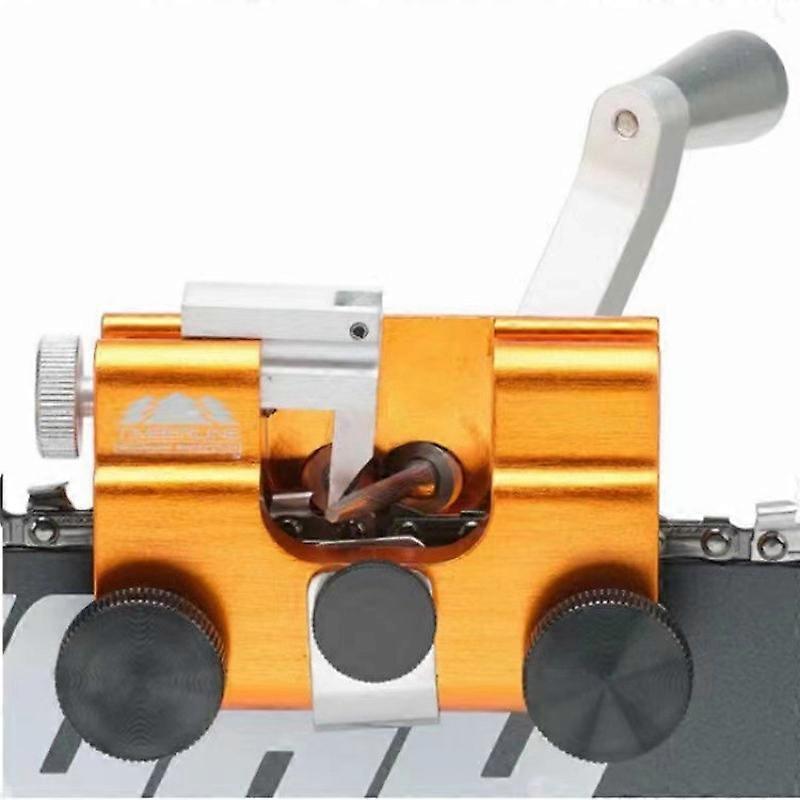 Chainsaw Sharpener, Chainsaw Chain Sharpening Jig Portable Hand Crank Chainsaw Sharpener , Portable Chain Sharpening Tool
