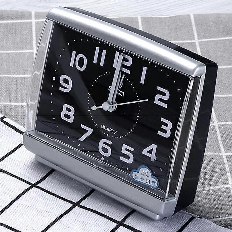 Silent Quartz Alarm Clock Home Easy To Read Small Clocks Bedside Desk Decoration