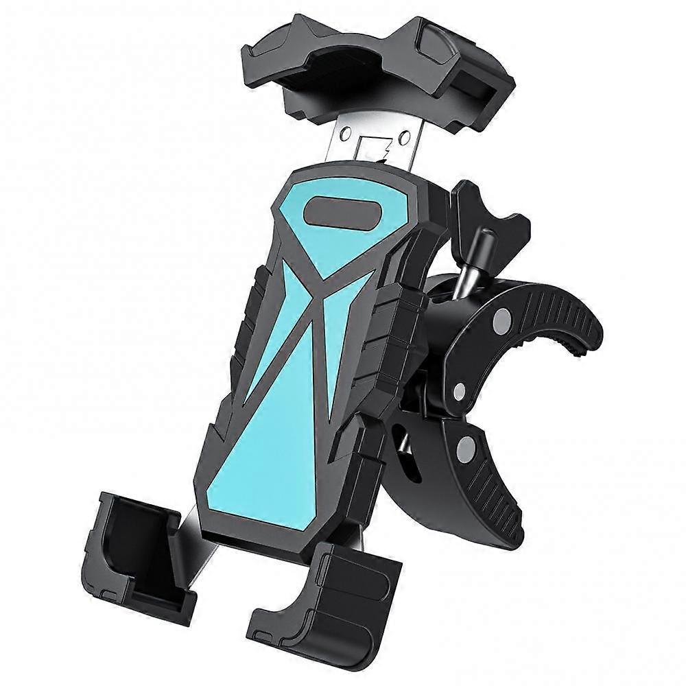 (Blue) Mobile Phone Holder Bicycle Shockproof