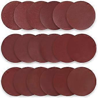 Disco abrasivo 125 mm carta abrasiva 102 fogli Disco abrasivo P40/P60/P80/P100/P120/P150/P180/P240/P320 compatibile con levigatrici orbitali