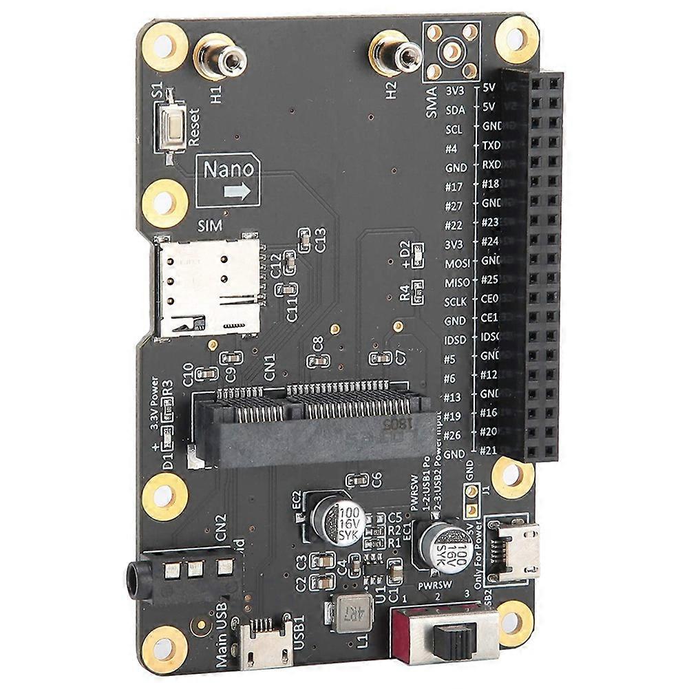 Mini 3G/4G/LTE Module HAT Portable USB Expansion Board with SIM Card Slot Vertical Adapter Card for