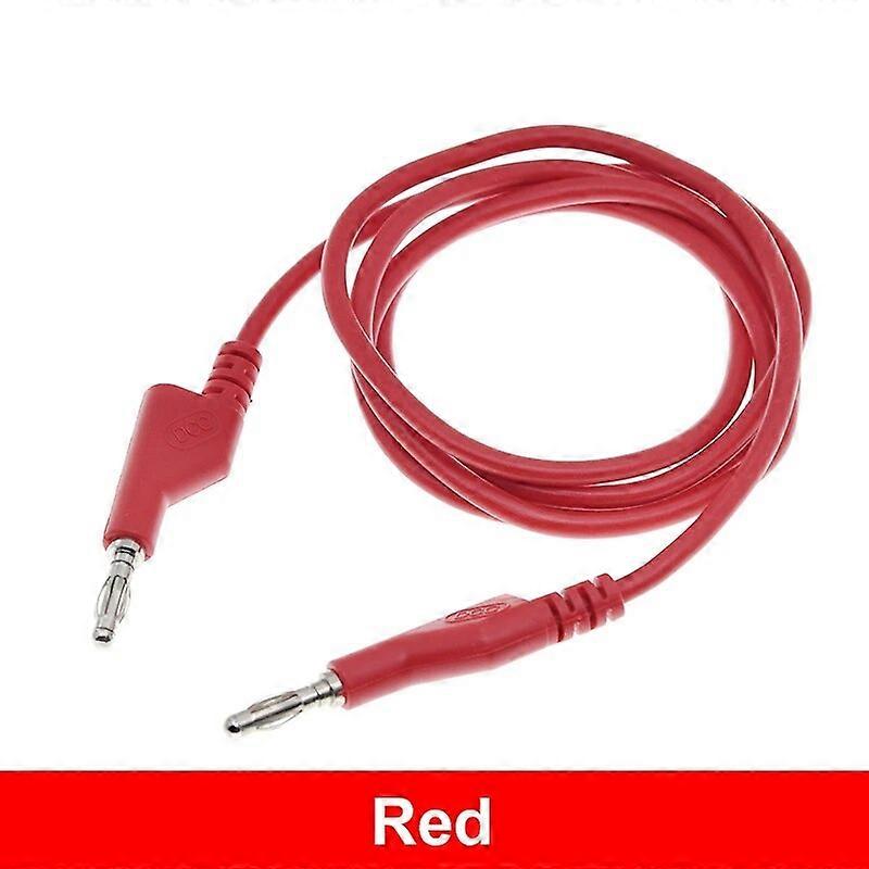 1M 4mm Banana to Banana Plug Test Cable Lead for Multimeter Red Yellow Black Blue Green 5 Colors