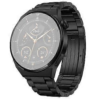For Huawei Watch Buds/GT3 SE/GT3 Pro Titanium Steel Watch Band 22mm 3-Bead Metal Sports Strap
