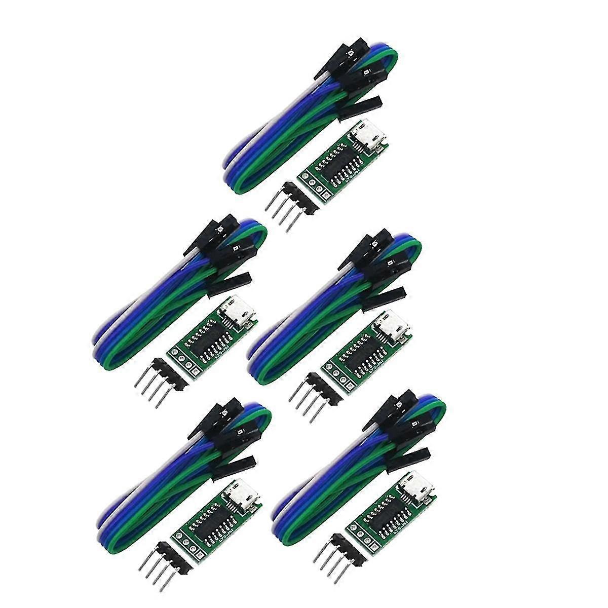 5 قطع من CH340c Micro-USB إلى Ttl منفذ تسلسلي ISP تنزيل وحدة 5 فولت / 3.3 فولت 500 مللي أمبير استبدال Cp2102 Ch340g Ch340t ل Stm32 51