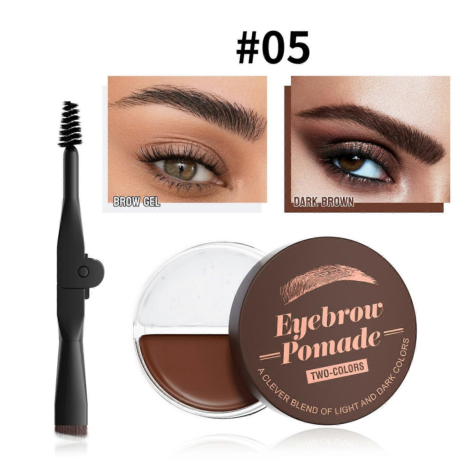 The Wilds Eyebrow Fixed Color Nature Does Not Halos Dyes The Eyebrow Cream Dyes The Eyebrow Cream Two-in-one Waterproofs Durables Does Not Halos Dyes