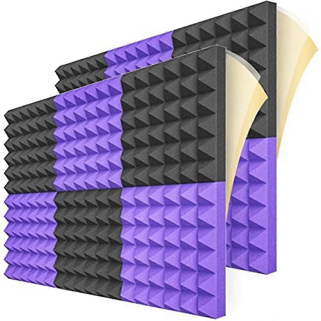 12 Pack Sound Proof Foam Panels,acoustic Foam Panels High Density Sound Absorption Pyramid Studio T