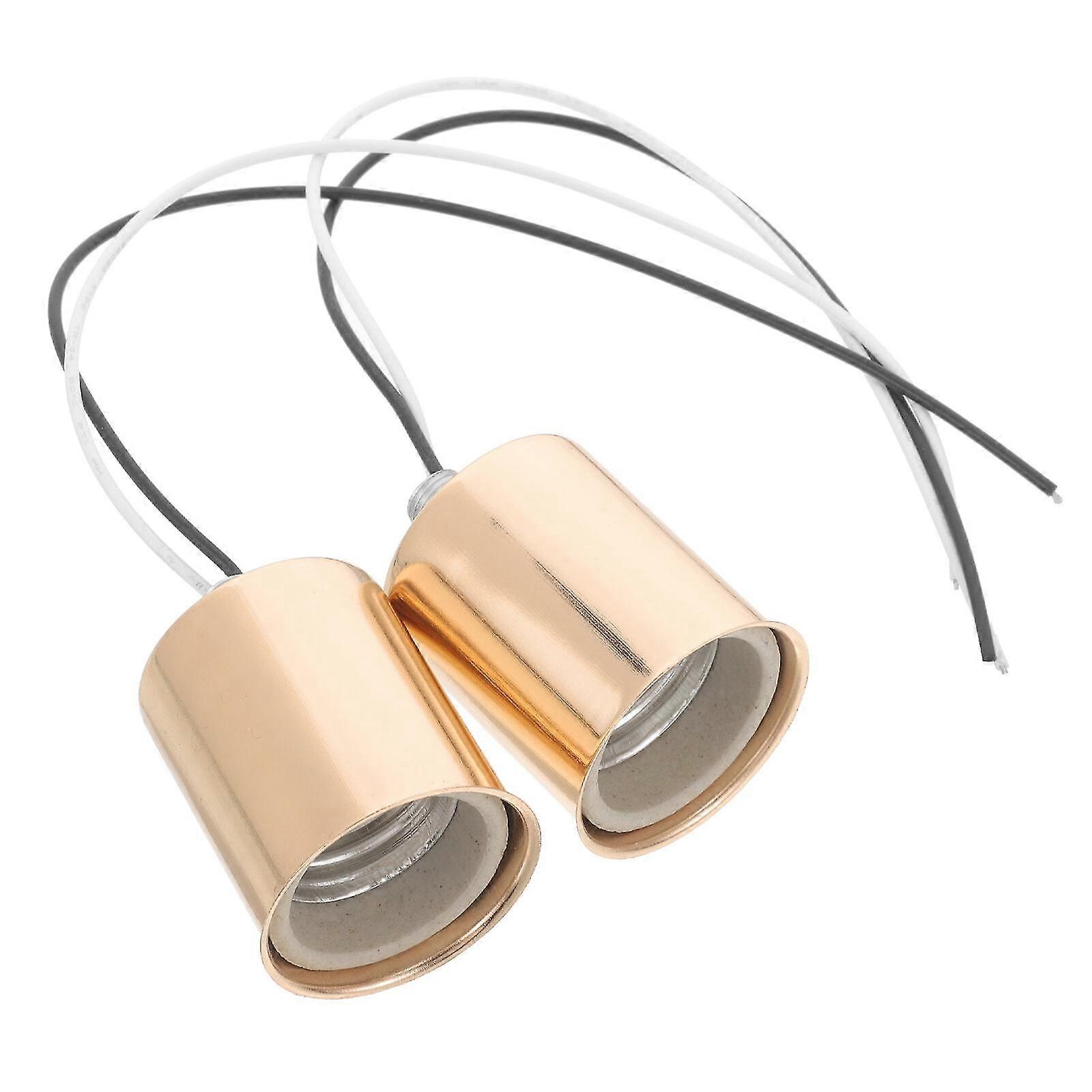 2Pcs Lamp Holder E27 Socket Hanging Light Ceiling Lighting Suspended Hanging Light Holder Fitting