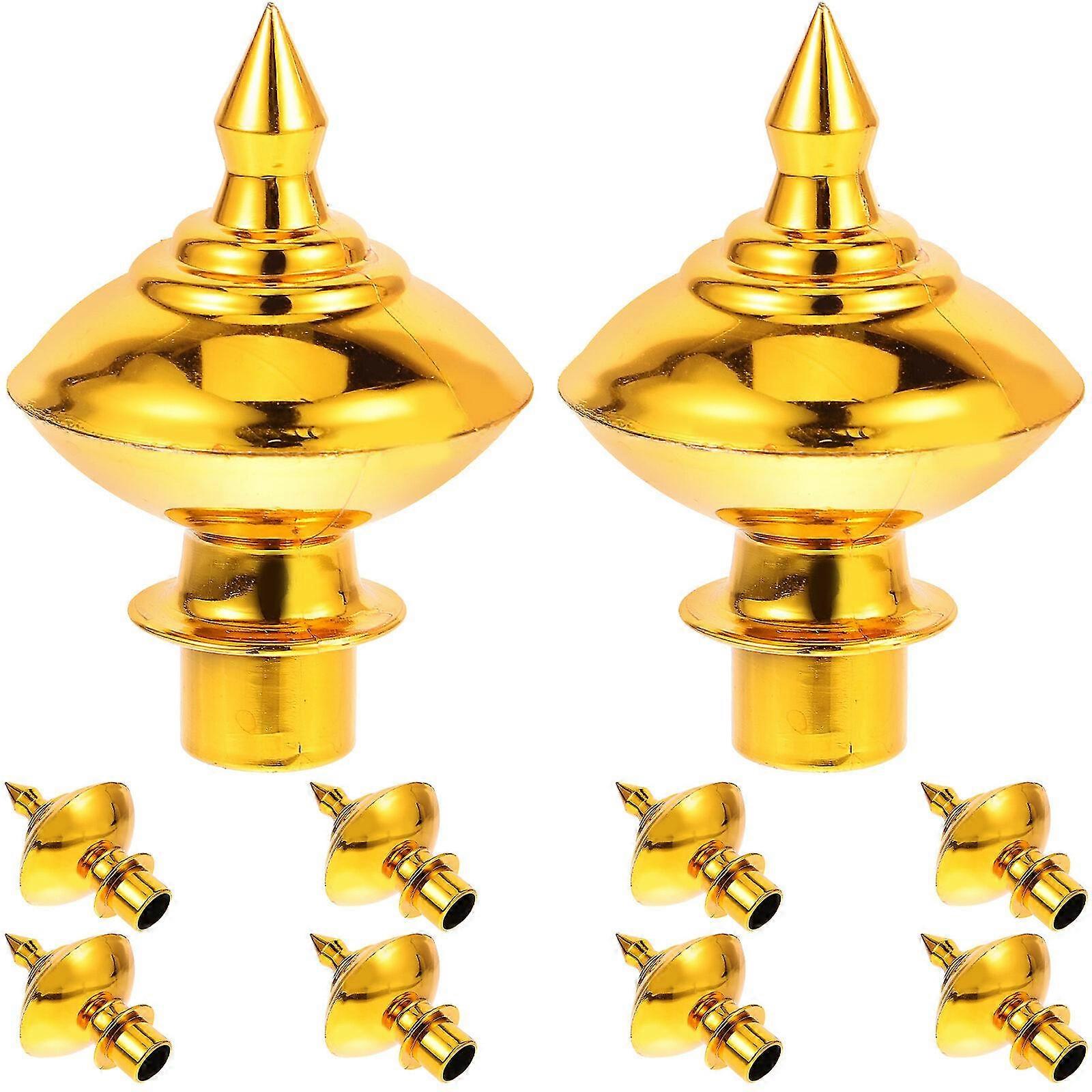 10pcs Flagpole Topper Flagpole Ornement Remplacement Flag Poles Decor Flag Pole Ball Toppers
