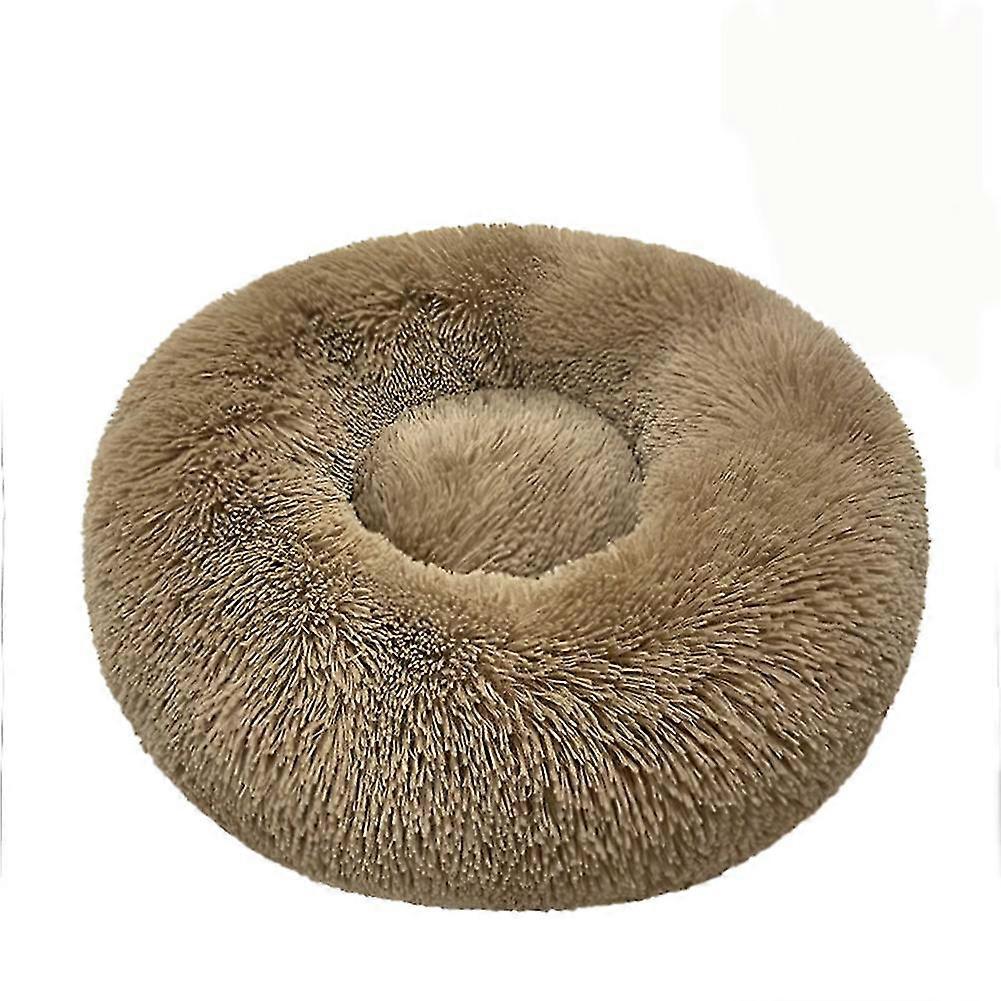 Plush Round Pet Nest Warm And Soft Plush Pet Supplies In Winter