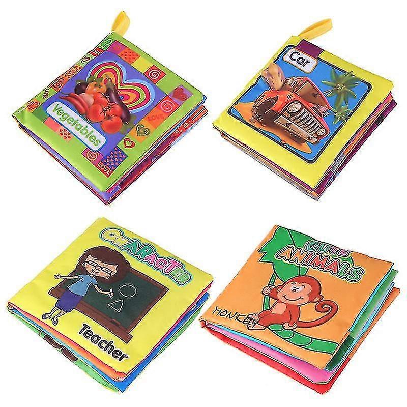 4pcs Baby Cloth Book