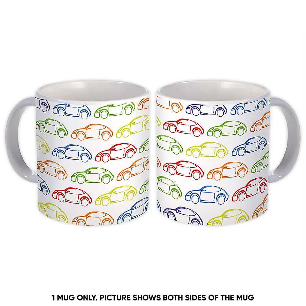 Gift Mug: Car Print Rainbow