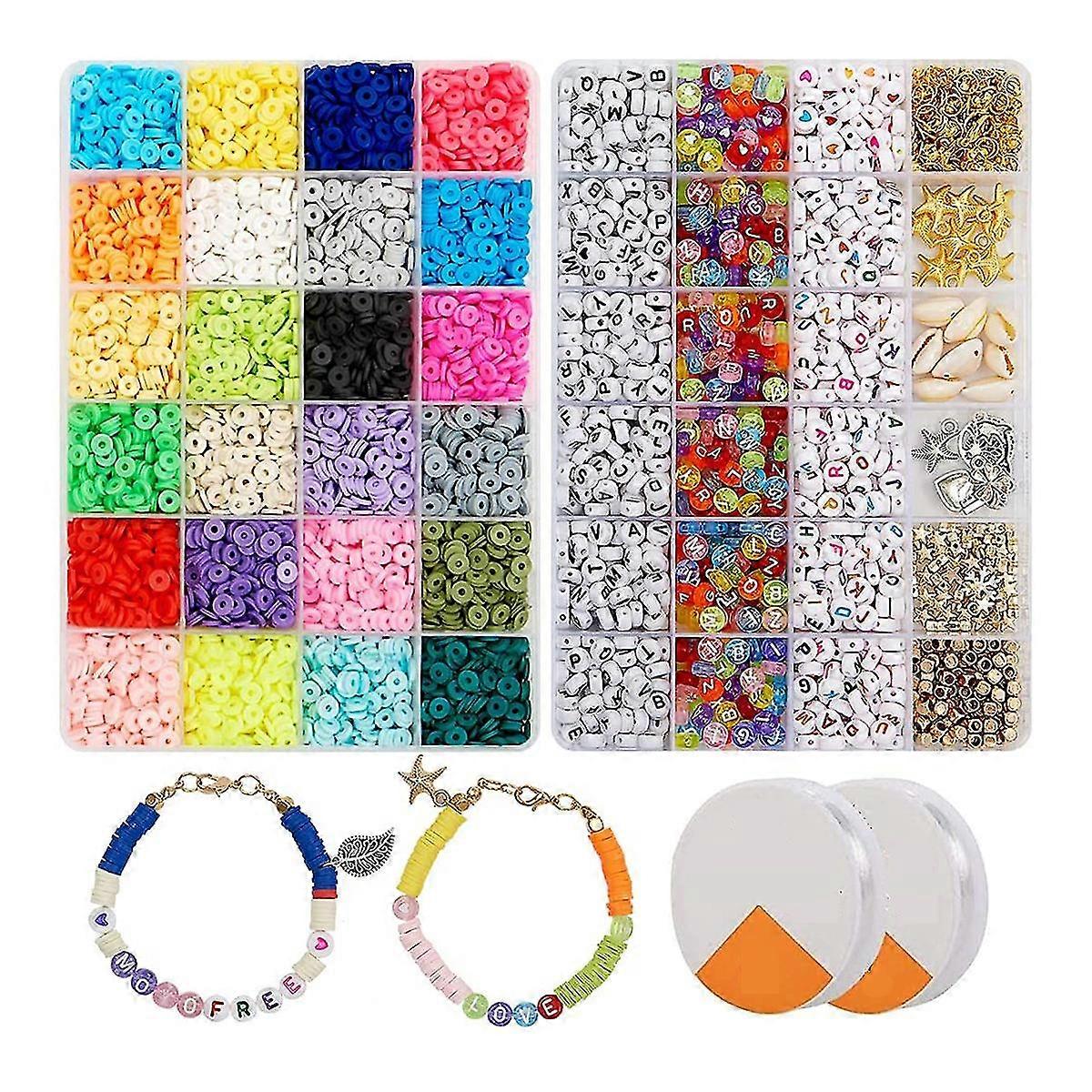 6000 Pcs Clay Heishi Beads