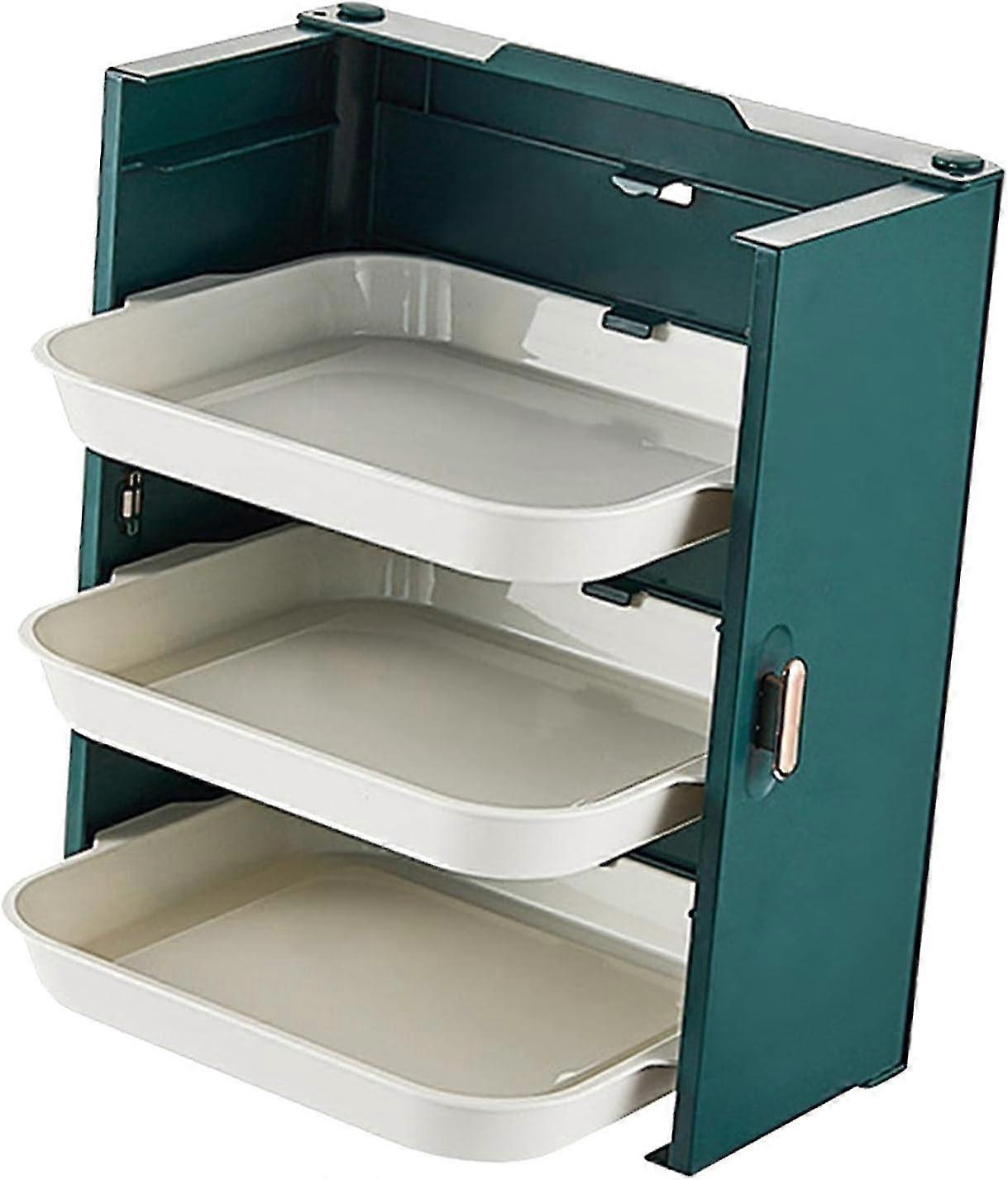 PP Green White Removable Fruit and Vegetable Preparation Rack, Kitchen Accessories