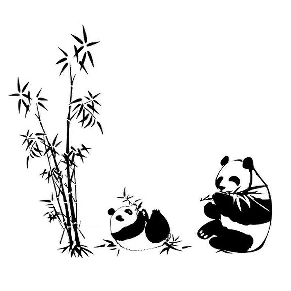 Panda Bamboe Wallpaper MuurSticker Creative
