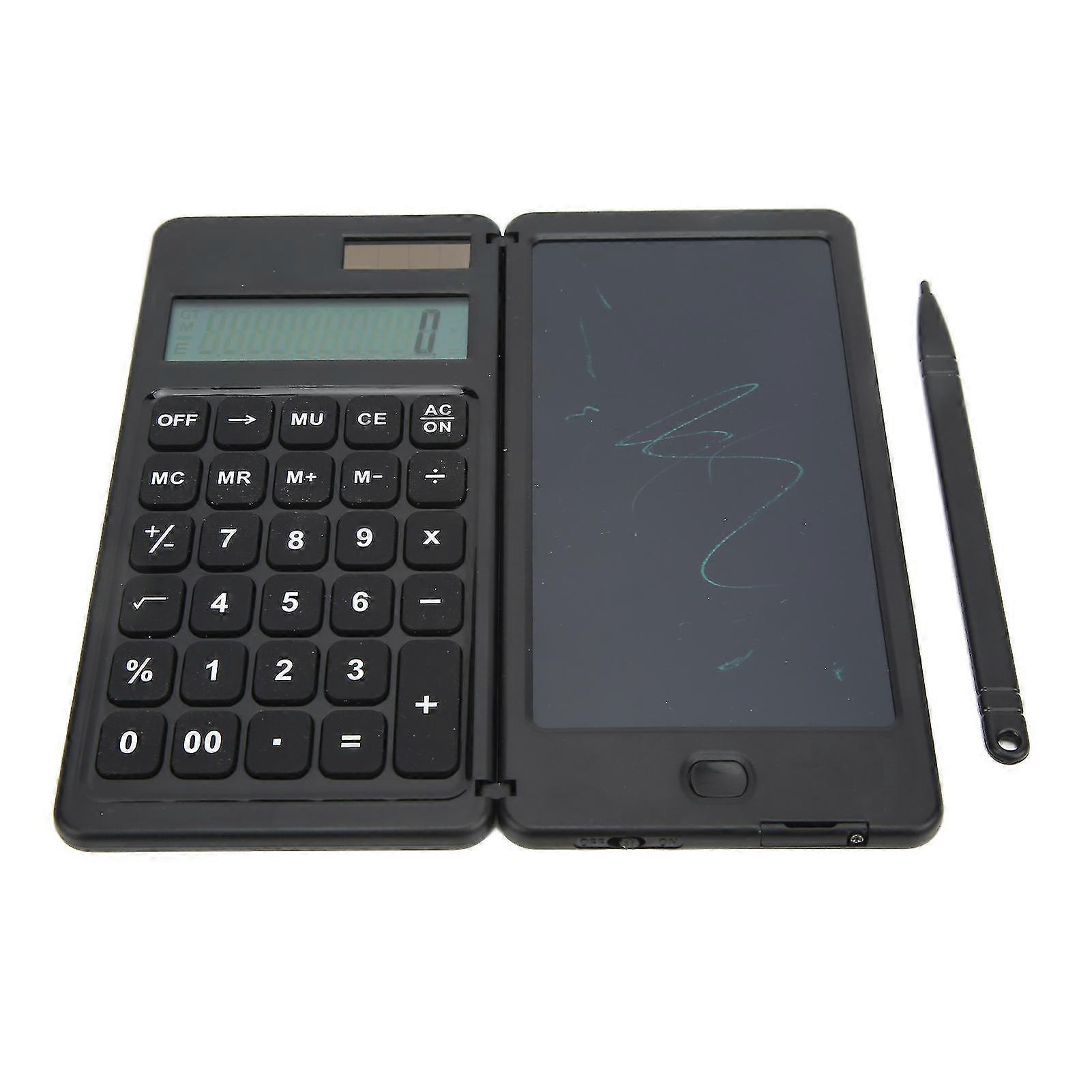 10 Digit Dual Power Calculator Notepad - Multifunctional Solar Folding Calculator for Office, School, and Home Use