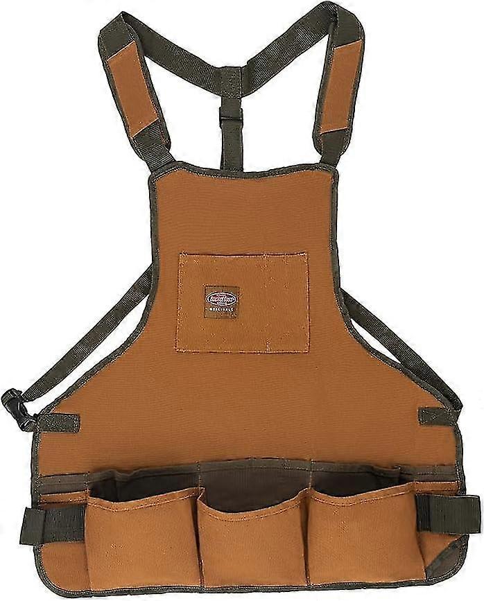 Mens Tool,adjustable,work Tool Bag, Brown, 16 Pockets