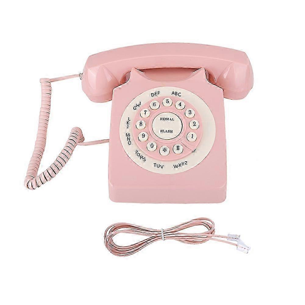 レトロな電話80年代のクラシック電話/固定電話/自宅/ホテルのコード付き電話ヨーロピアンスタイルの電話