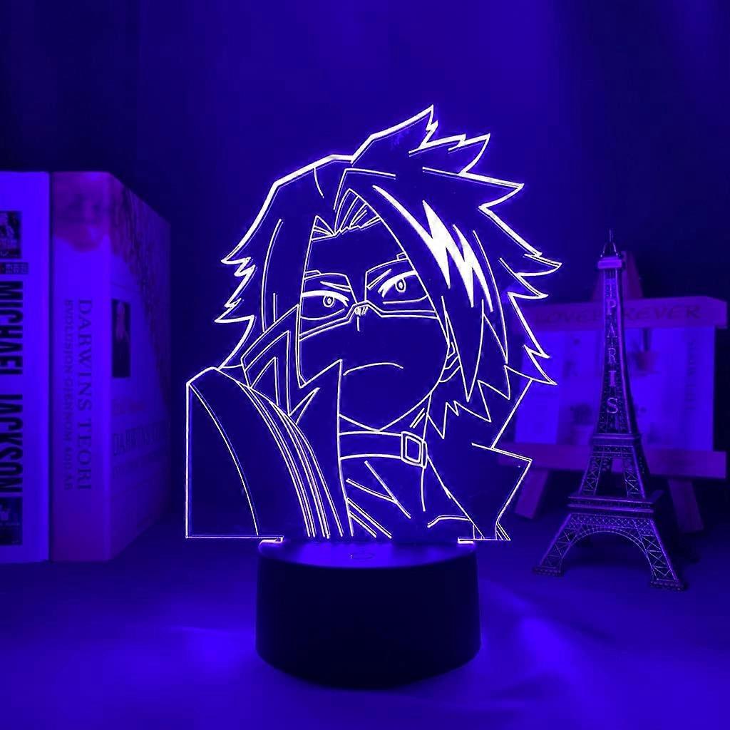 3D مصباح أنيمي بطلي أكاديميا دابي مصباح لغرفة النوم الديكور هدية عيد ميلاد تويا تودوروكي LED ضوء الليل (اللون: C)