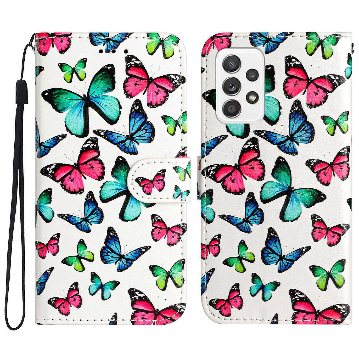 For Samsung Galaxy A23 5G (Global) Wallet Phone Case PU Leather Pattern Printing Stand Flip Cover