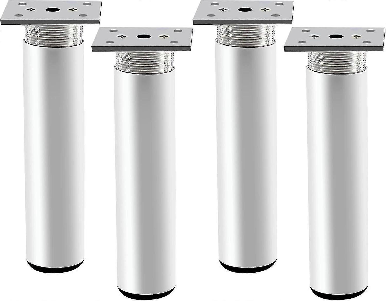 4db állítható bútorlábak, fém asztallábak 200 mm matt szelet alumínium ötvözet kerek kanapé lábak cseréje