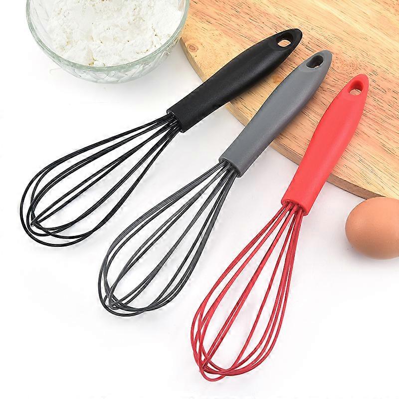 3Pcs Flat Egger and Balloon Egg Raider -Suitable for non -stick cooker, silicone Red