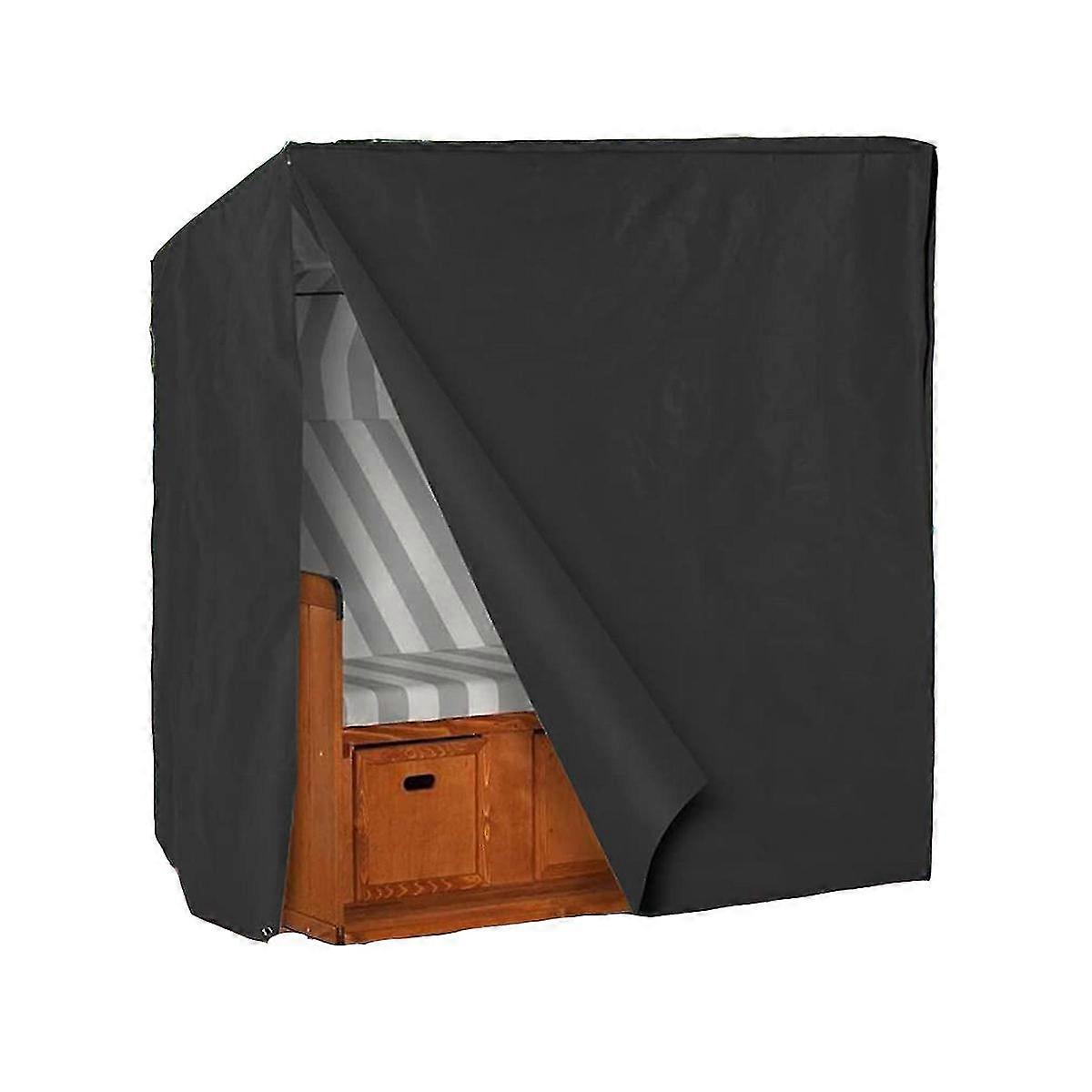 Copertura protettiva per sedia da spiaggia, 135x105x175cm impermeabile, antistrappo, repellente ai raggi UV e all'acqua, copertura protettiva per sedia da spiaggia con rete da tetto