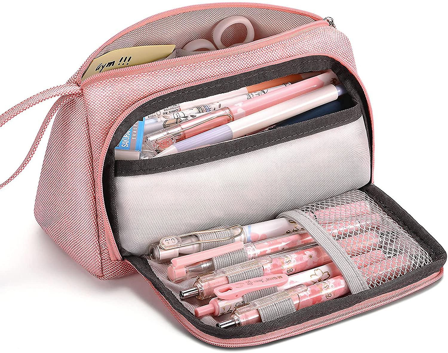 Bleistifttasche, Canvas-Tasche und Schreibwarenbox