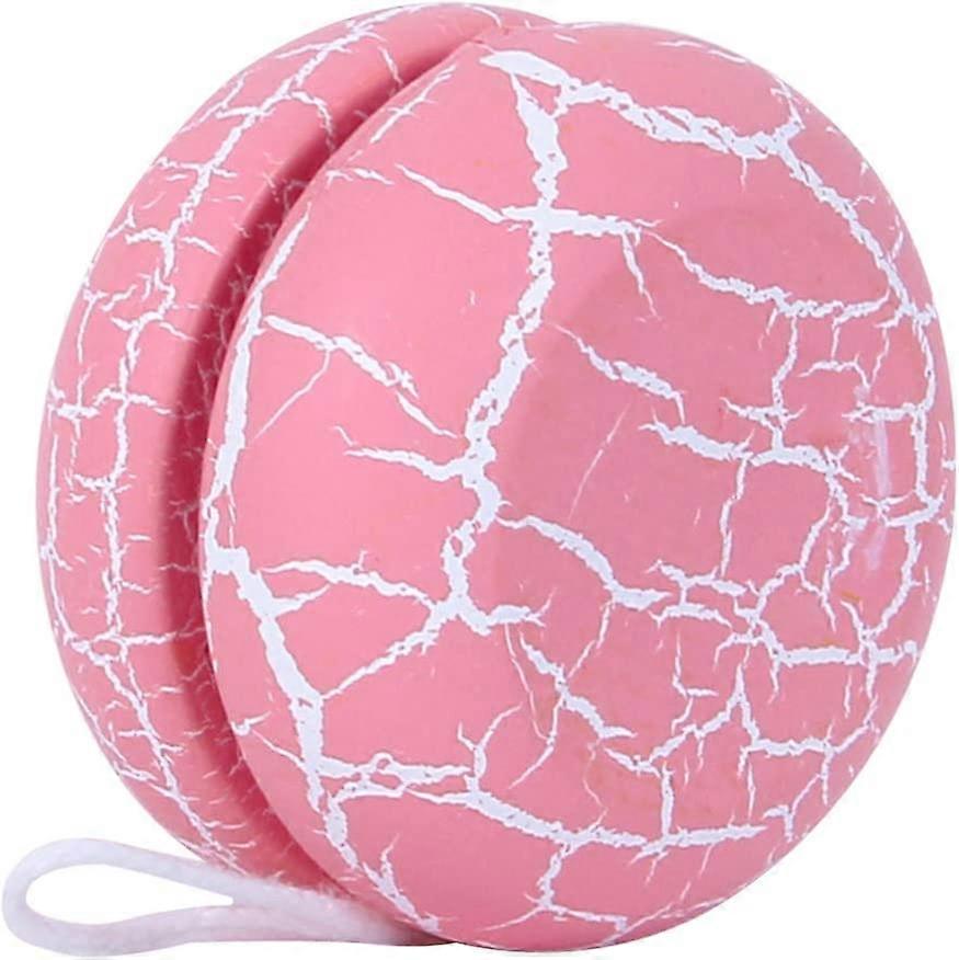 Madera Yoyo Responsive Loop Yoyo Kids Yo Yos Juguetes Control de Hilo para Niños Pequeños Navidad Cumpleaños Fiesta de Carnaval Favor Premios Rosa