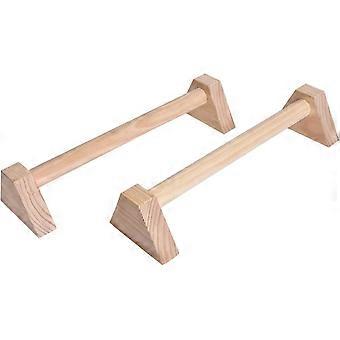Set Of 2 Wood Parallette Set, Push Up Bars, Push Up Stand, Handstand Bars, Wooden Parallettes
