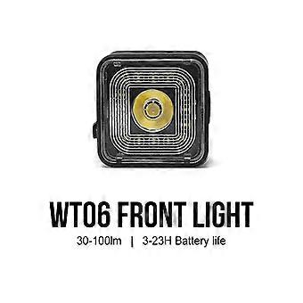 WT06S Bicycle Smart Brake Sensing Light Rear/Front Sets IP66 Waterproof MTB Road Bike Taillight USB Night Cycling Safety Lamp
