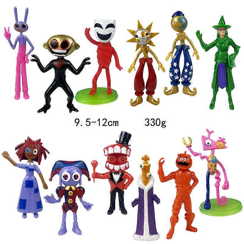 Digital Circus Action Figures Jox Clown Ponmi Pomny Hare Plastic Figures