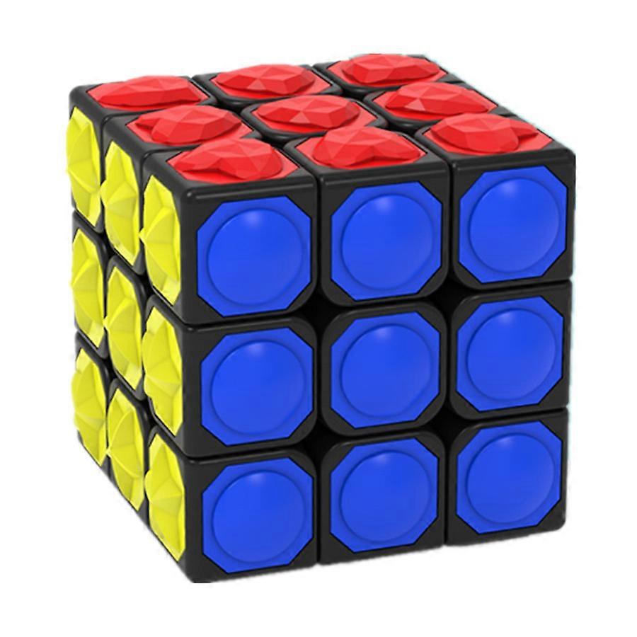 Yongjun New Tactile Third-order Magic Cube Concave Convex Surface Tactile Blind Twist Creative Children's Fun Puzzle Toy Cubo