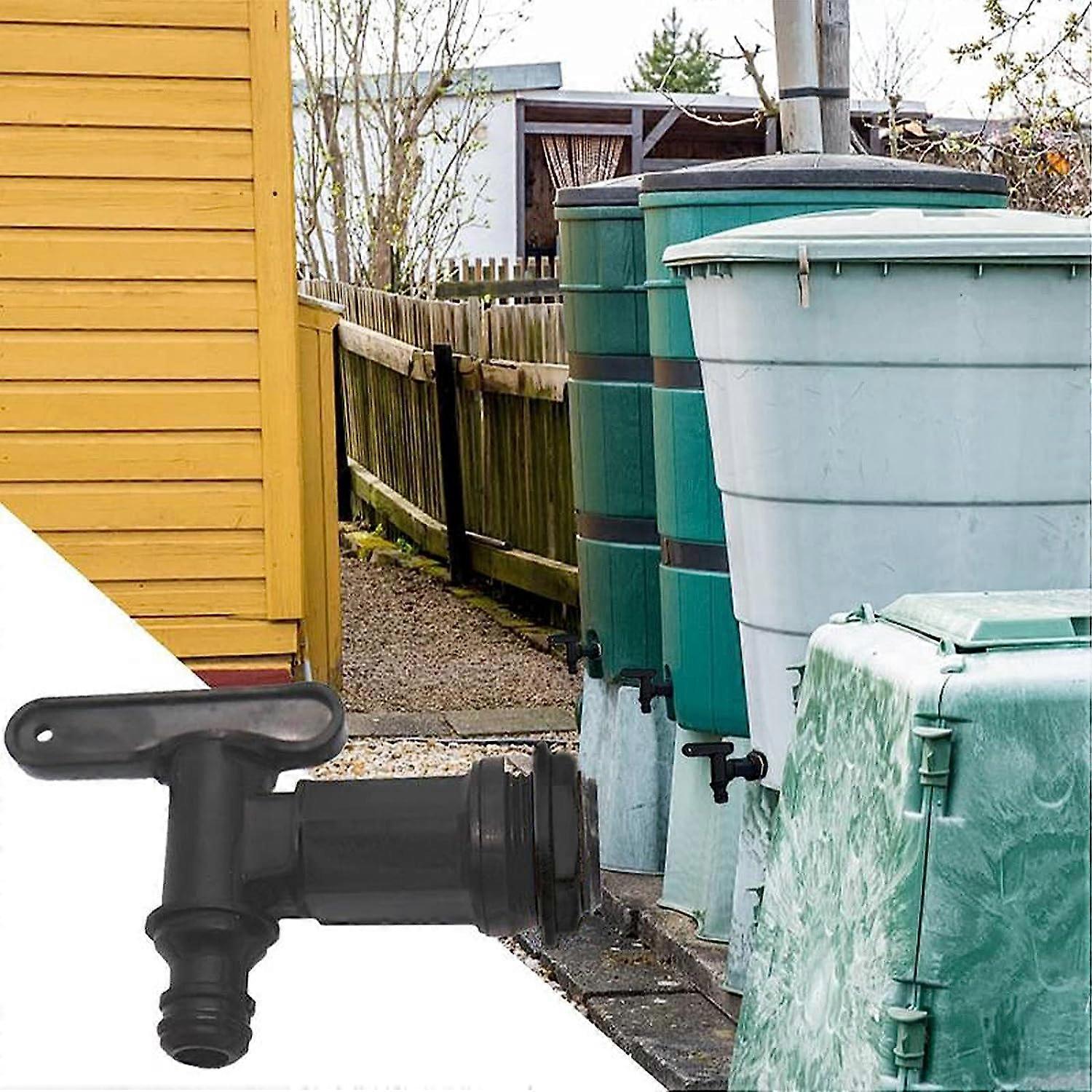 Robinet Pour Cuve Eau Pluie - Raccord Plastique 3/4" Avec Ruban PTFE Pour Récupérateur