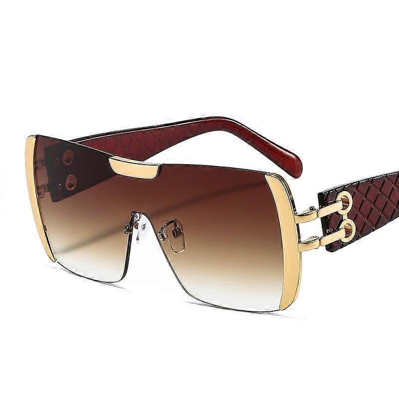 D&T 2021 New Fashion Sunglasses Women Men Brand Designer Gradients Lens Alloy PC Frame Luxury Hot Selling Quality Square Leopard