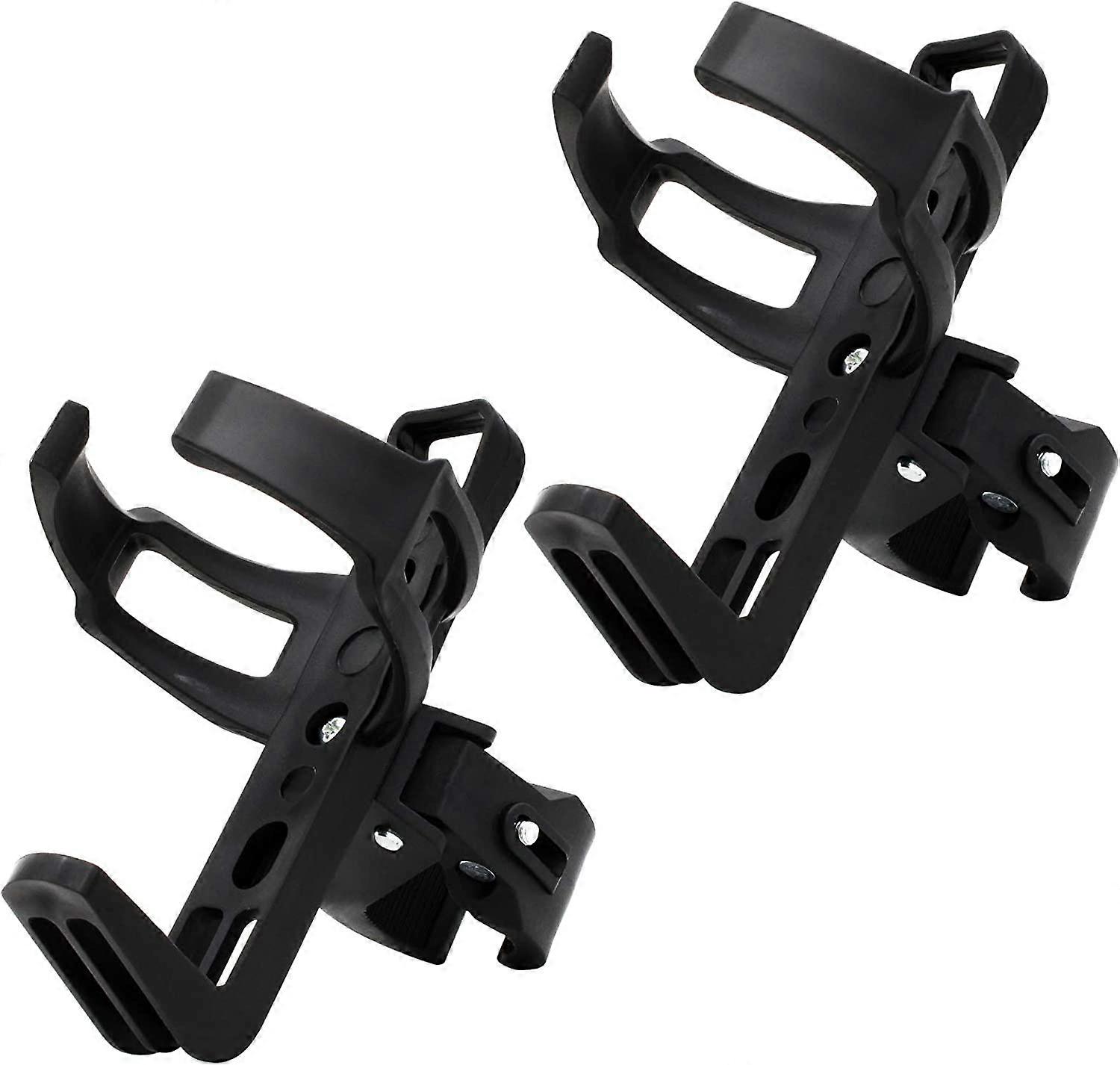 2PCS Adjustable Bike Water Bottle Holder 360 Degree Rotating