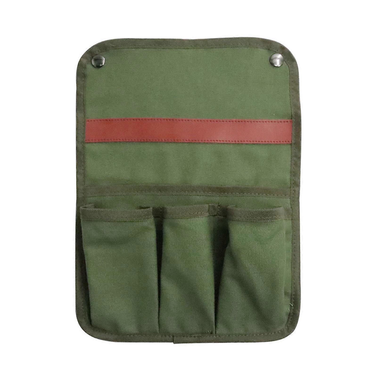 Canvas Beach Chair Armrest Organizer Bag for Fishing Stool Side Storage