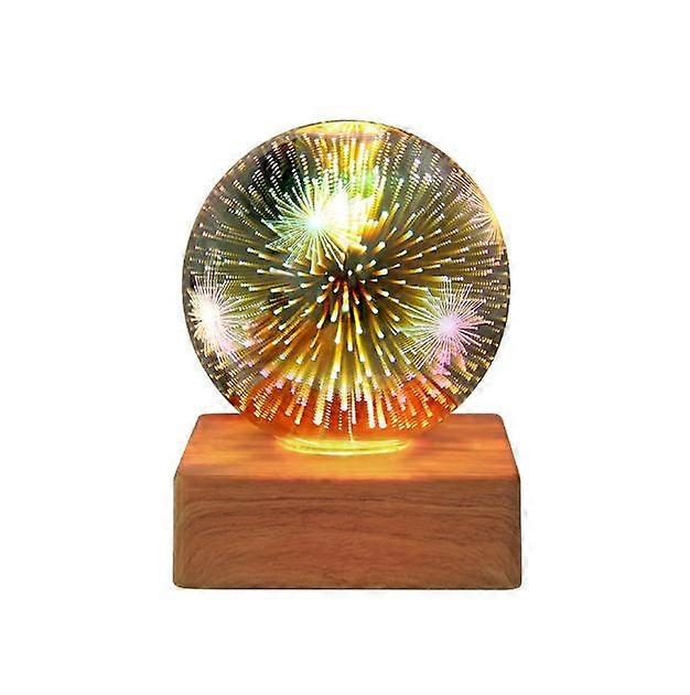 LED 3D Starry Sky Night Light USB Plug-in Colorful Atmosphere Table Lamp