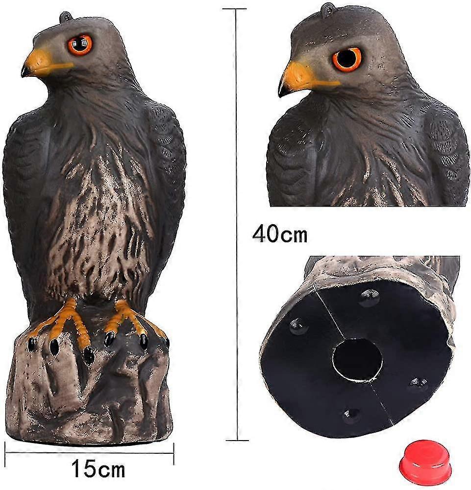 كبير واقعية الصقر النسر فزاعة حديقة الطيور طارد مكافحة الحمام الديكور مخيف