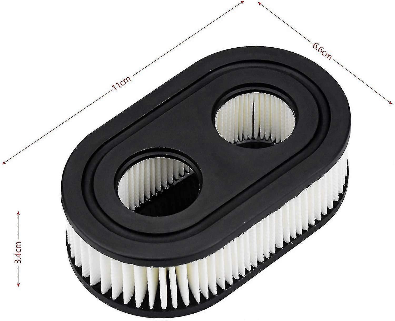 2 stk plæneklipper luftfilter til Briggs &Stratton, 593260, Sort