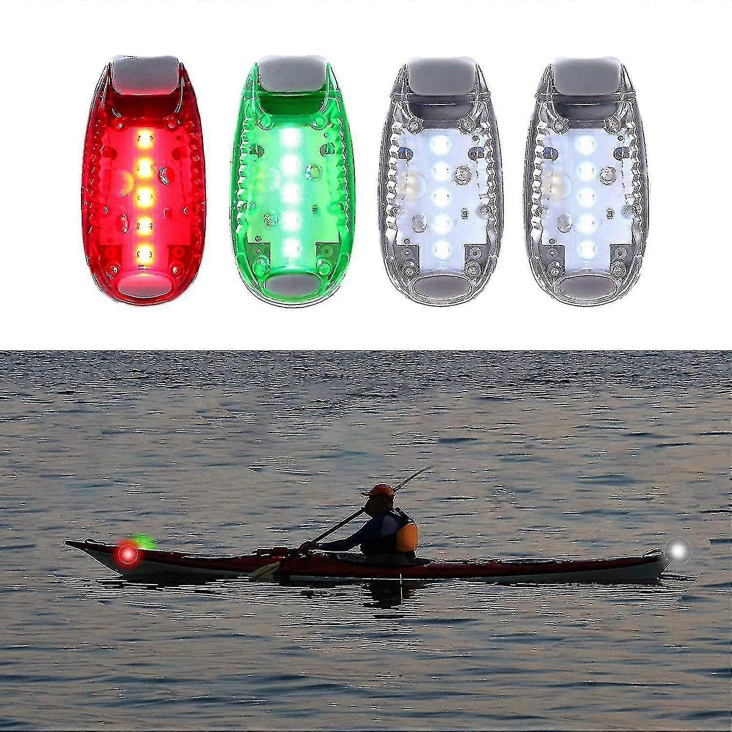 Safety Navigation Light For Boat, Kayak, Bike, Stroller, And Runners - High Night Visibility