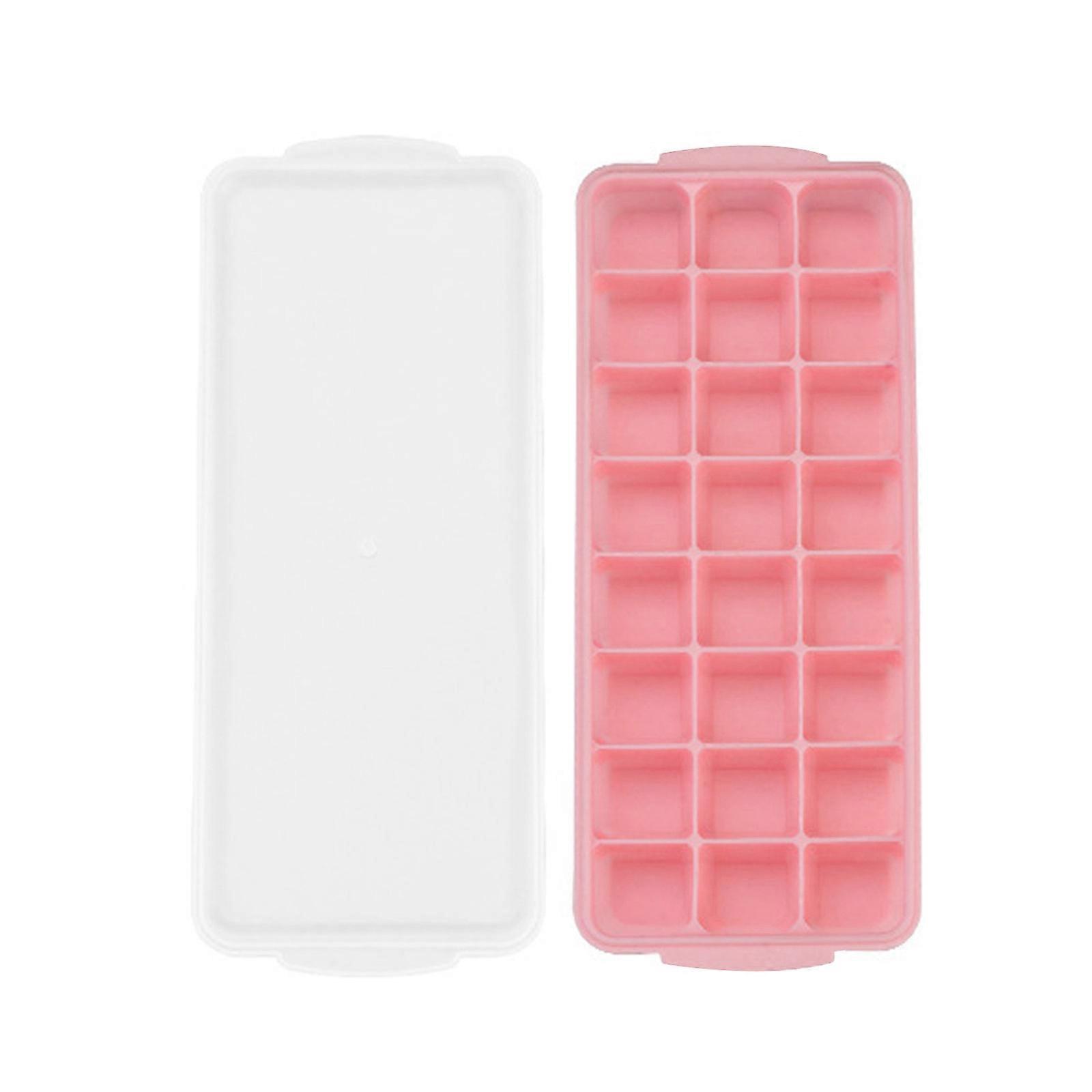 24 Ice Trays With Lids Stackable Silicone Ice Trays For Easy Release