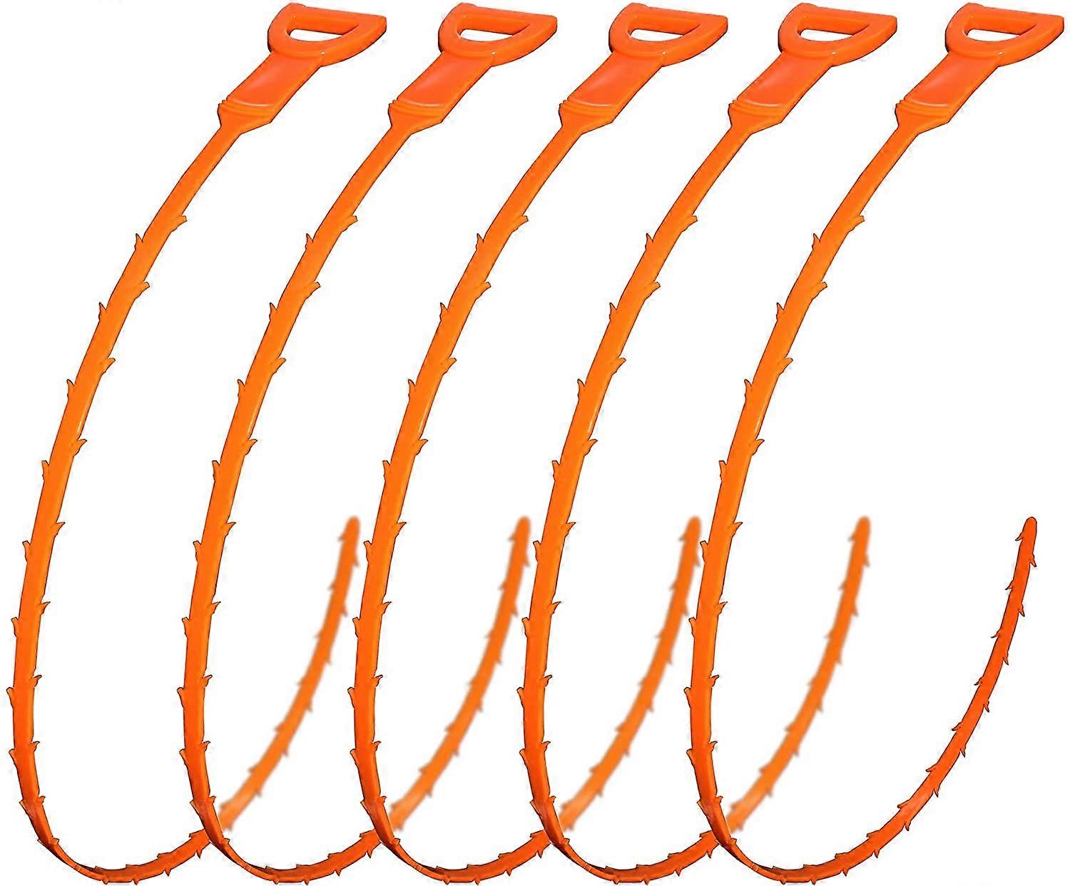 5pcs 25 polegadas. Removedor de entupimento de ralo de cabelo SON e ferramenta de limpeza de cobra (6pcs 20 polegadas)