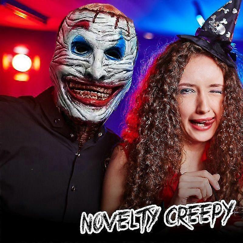 NEW Halloween Scary Mask Terror All Face Skull Double Layer Latex Horror Cosplay Musk Party Dcor