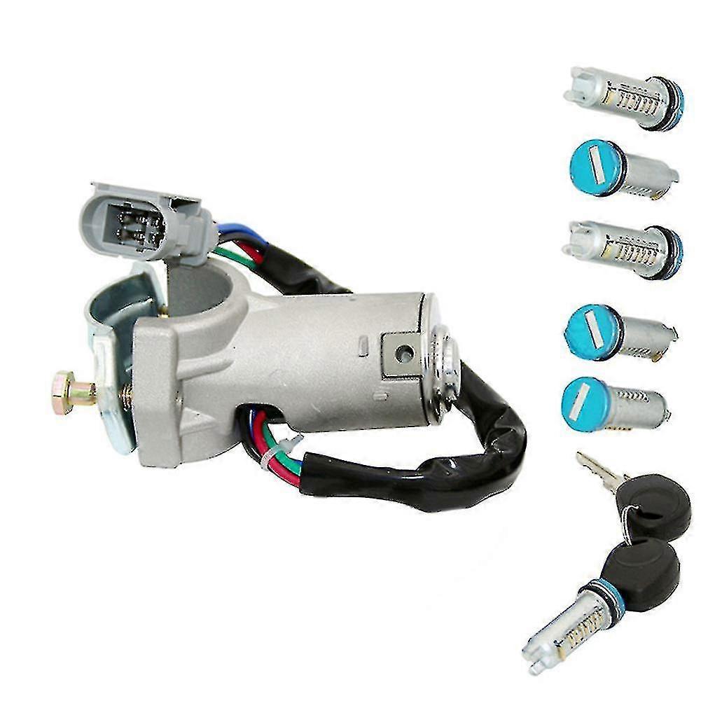 1 Set Ignition Switch Lock Barrel+door Lock Set For Iveco Daily 2000-2006