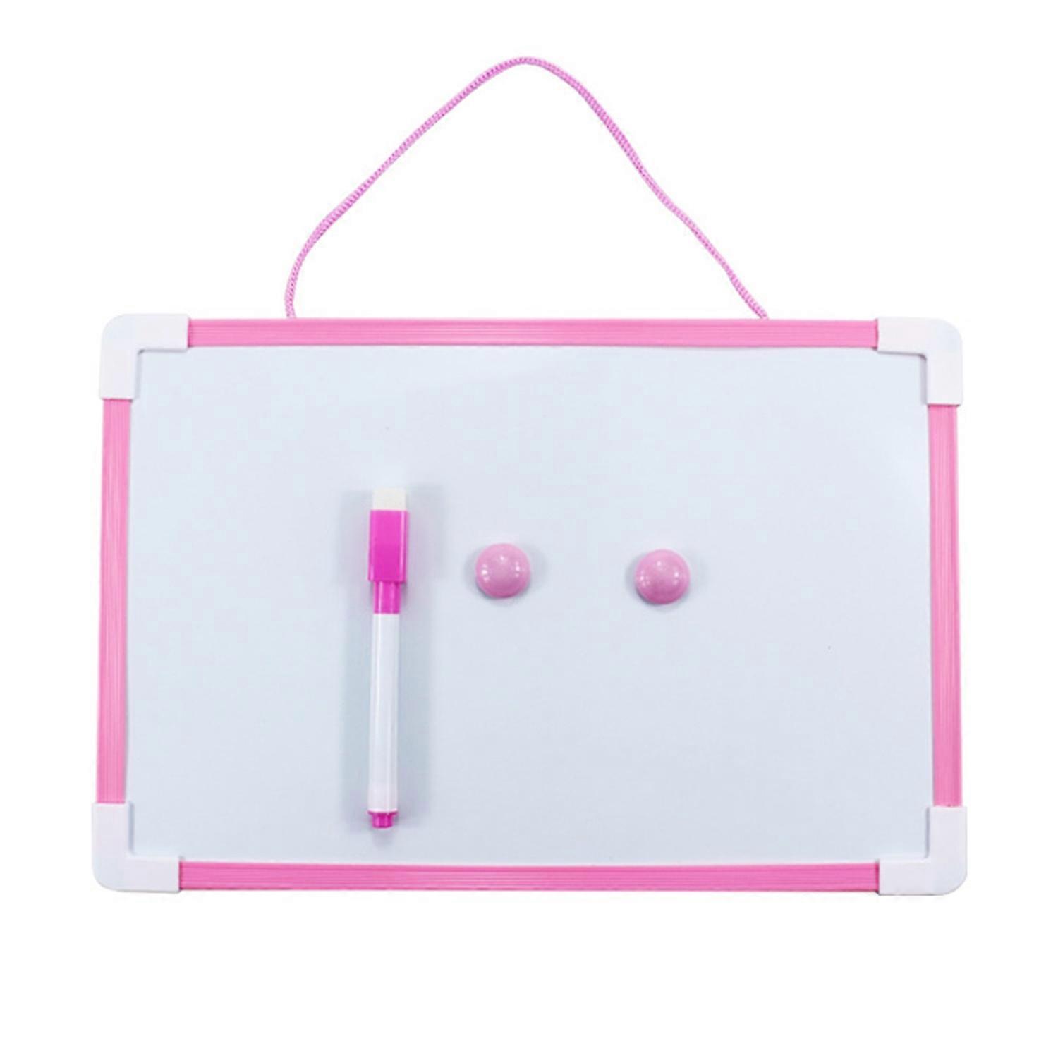 Hanging Rope Magnetic Whiteboard Set with PVC Frame Smooth Writing Surface Magnetic Dry Erase Board