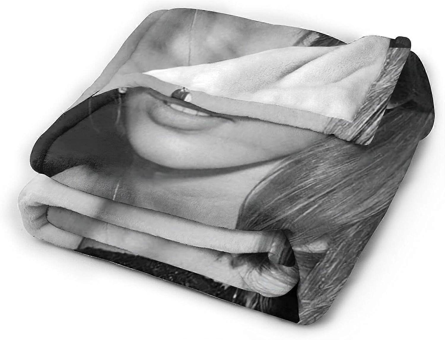 Lily Rose Depp Depp Deka Ultra-měkká flanelová deka 3D tisk Nadýchaná plyšová deka Povlečení Dekor Hodit deka do obývacího pokoje Ložnice Výzdoba na koleji (3Velikosti